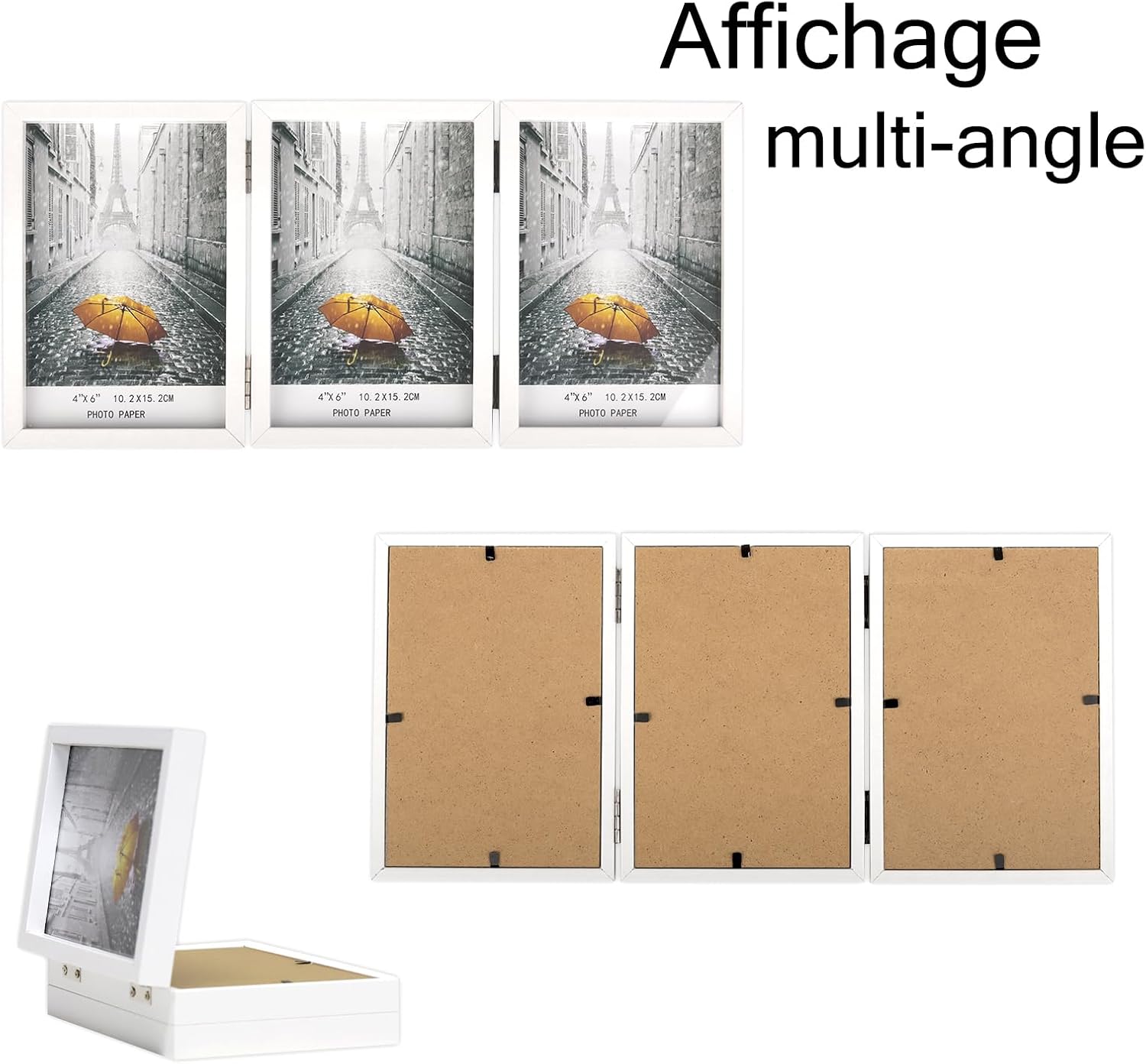 Detalle 2 de AVEAX cadre photo 10x15 triple
