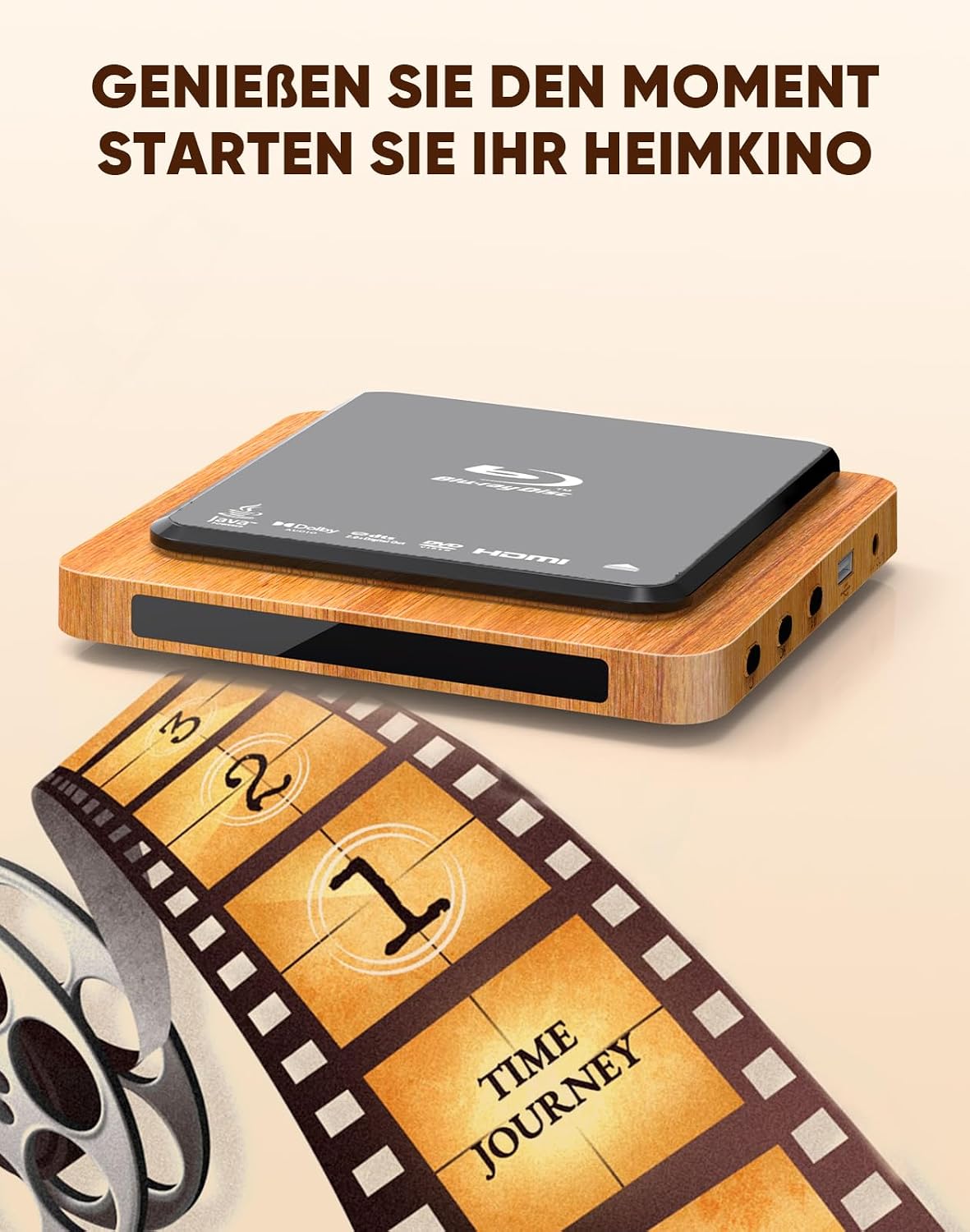 Detalle 2 de Blu Ray Player 1080p Full HD mit Dolby Digital Surround Sound – Region B/2, All Region, HDMI/USB/AV
