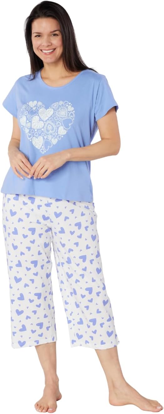 Detalle 2 de Suzy & Me 100% Cotton Jersey Short Sleeve Cropped Leg Pyjamas