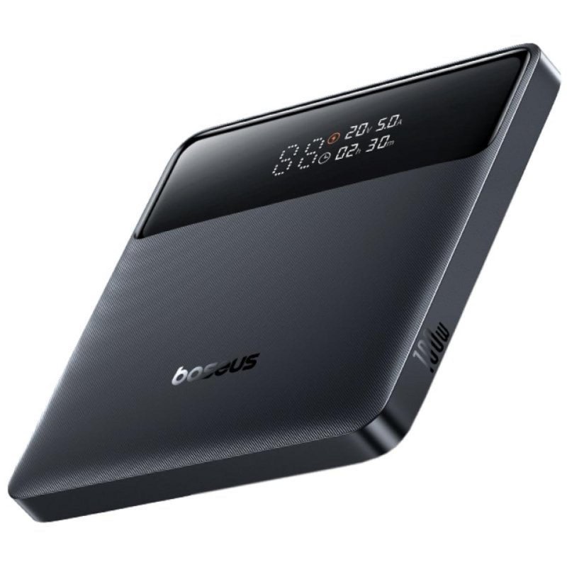 Detalle de Baseus H1 Power Bank: 20.000 mAh, 100 W y Pantalla Digital para Carga Rápida