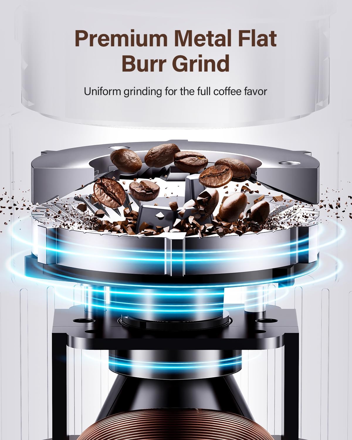 Thumbnail 2 de SHARDOR Burr Coffee Grinder Electric with 32 Grind Sizes and 40-Second Timer