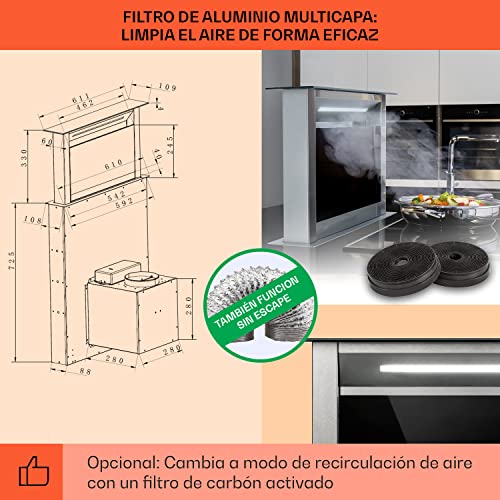 Thumbnail 4 de Klarstein Campana Extractora 60 cm A++ 🍴