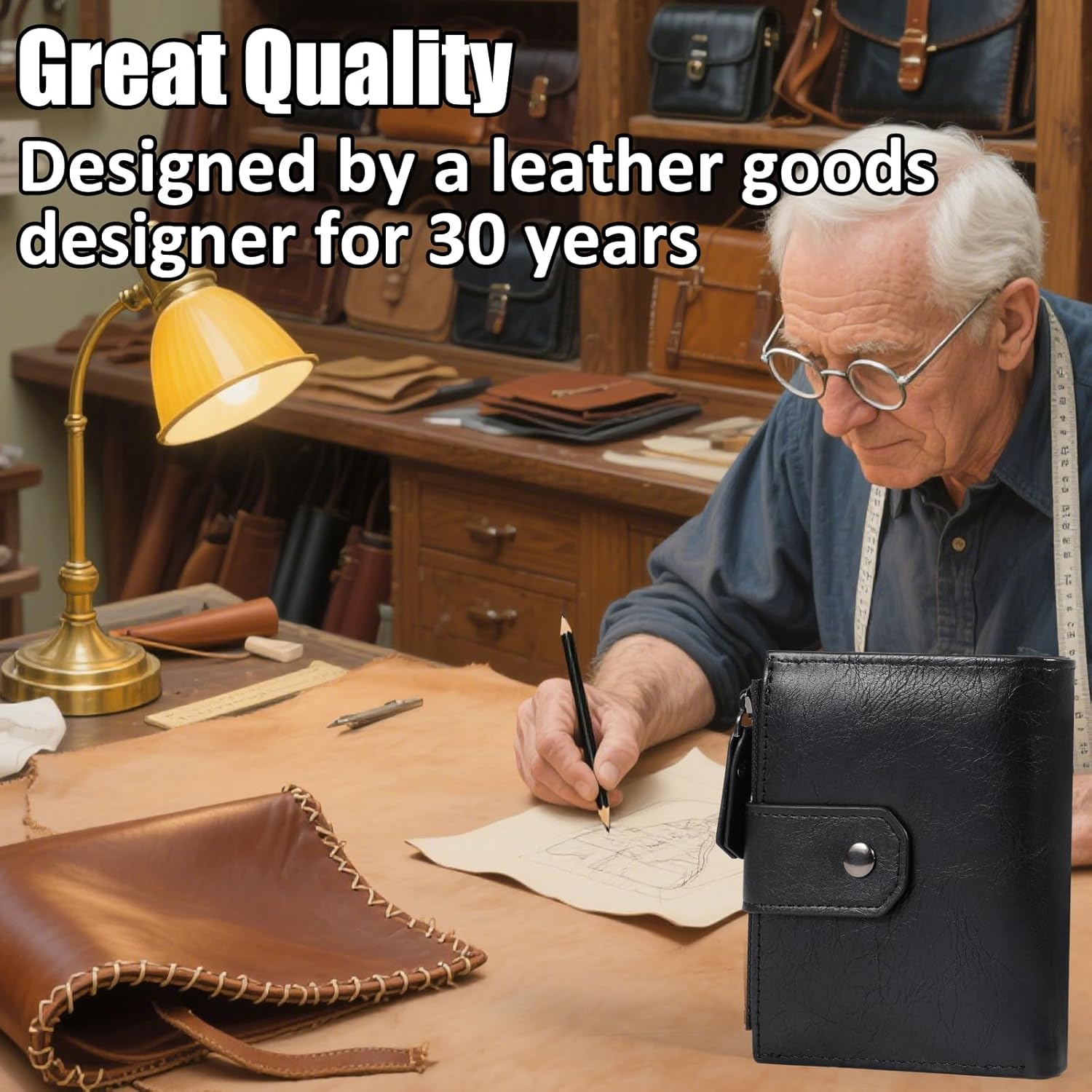 Thumbnail 4 de DASKING Men’s Wallet 16 in 1 leather