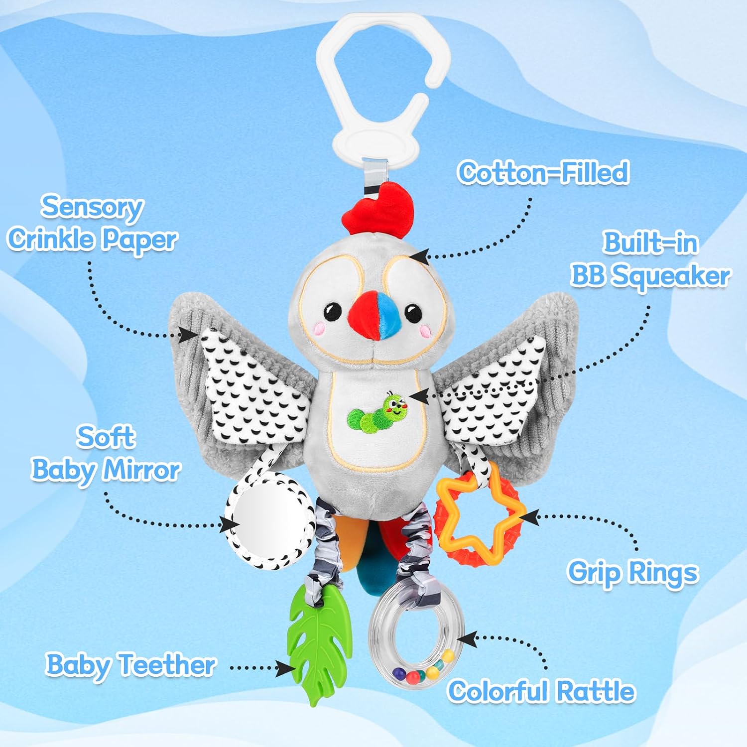 Detalle de MPQMPQ Baby Toys 0-6 Months pram toy