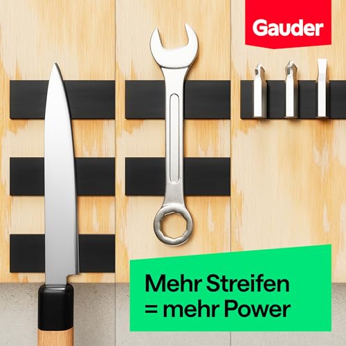 Detalle de GAUDER Magnetband selbstklebend 3 m x 15 mm – zuschneidbares Klebemagnetband