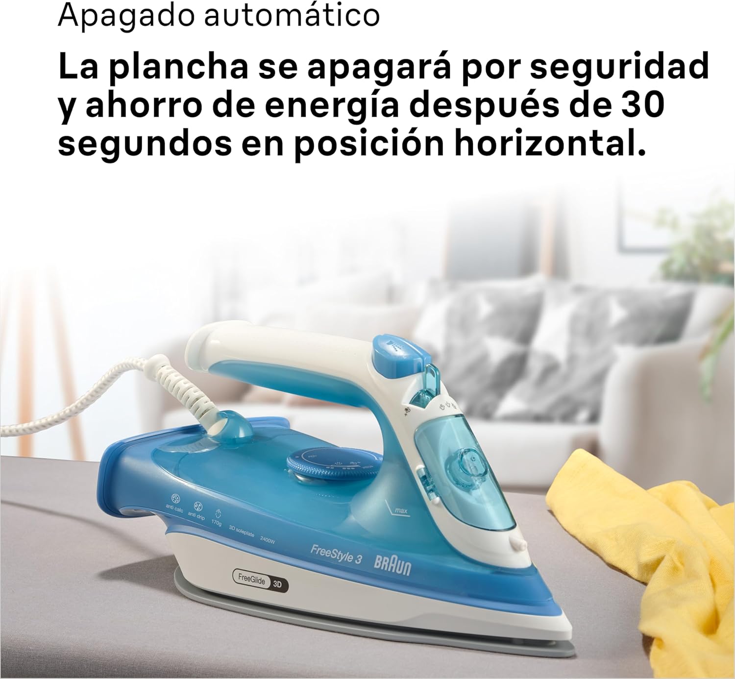 Thumbnail 6 de Braun FreeStyle 3 FI3144BL 🧳 Plancha de Vapor con Suela SuperCeramic