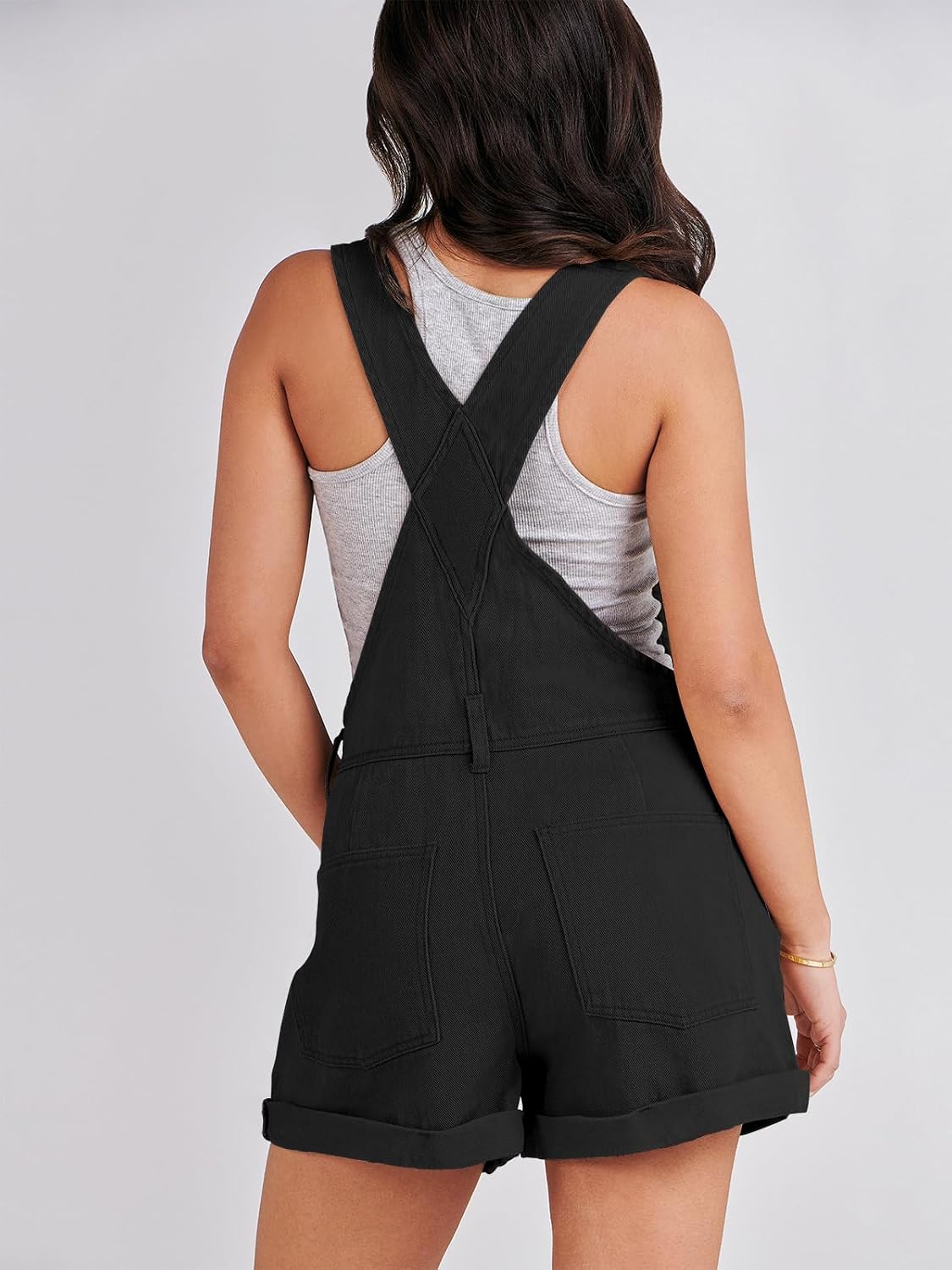 Thumbnail 1 de ANRABESS Denim Shorts Overalls for Women: Loose-Fit Jumpers for Summer 2026