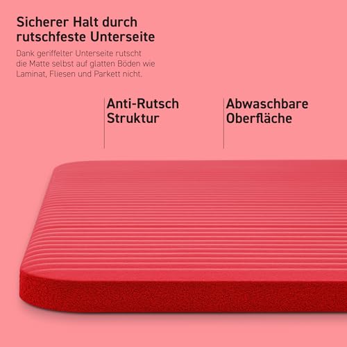 Thumbnail 3 de MSPORTS Gymnastikmatte Premium – rutschfeste Matte für Fitness, Pilates und Yoga in 190 cm Breite