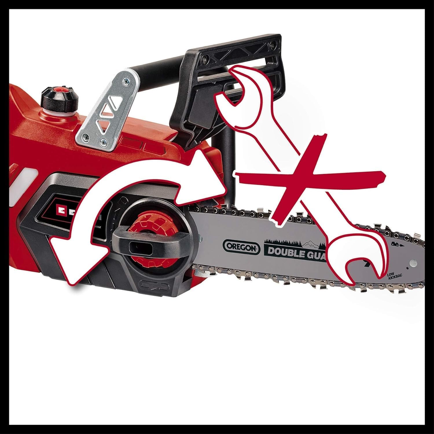 Thumbnail 6 de Einhell 18V Power X-Change Cordless Chainsaw 10 Inch (25 cm) GE-LC 18/25 Li Solo
