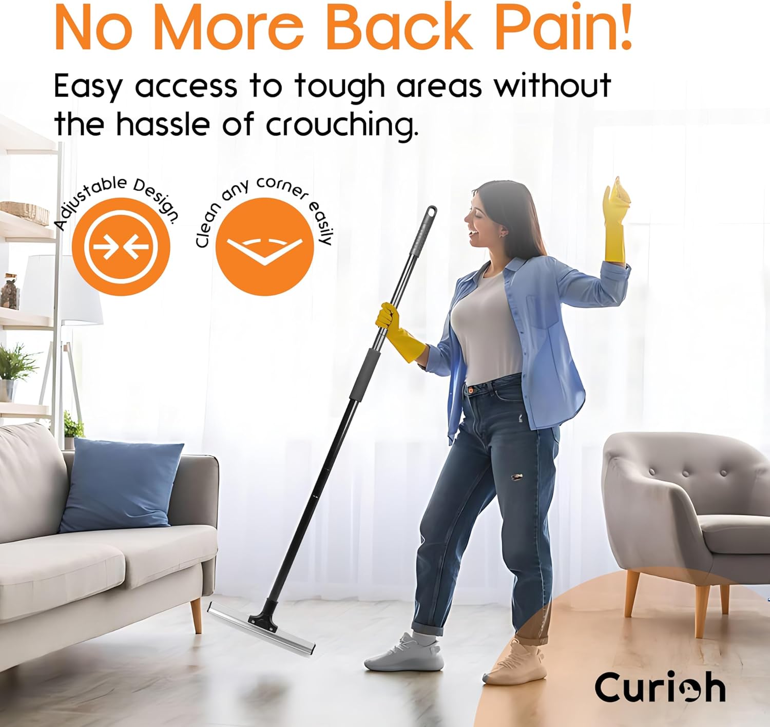 Thumbnail 6 de Curioh Ultimate Dual-Sided Carpet Rake for Pet Hair 🧹