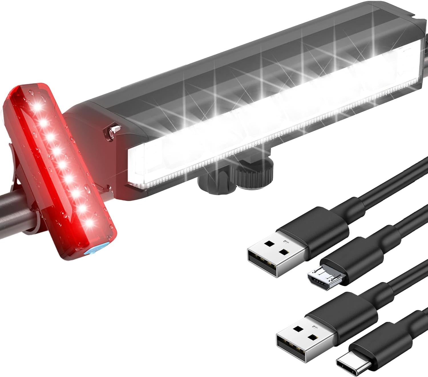 Detalle de Ultra-Bright 10000 Lumen Bike Light Set