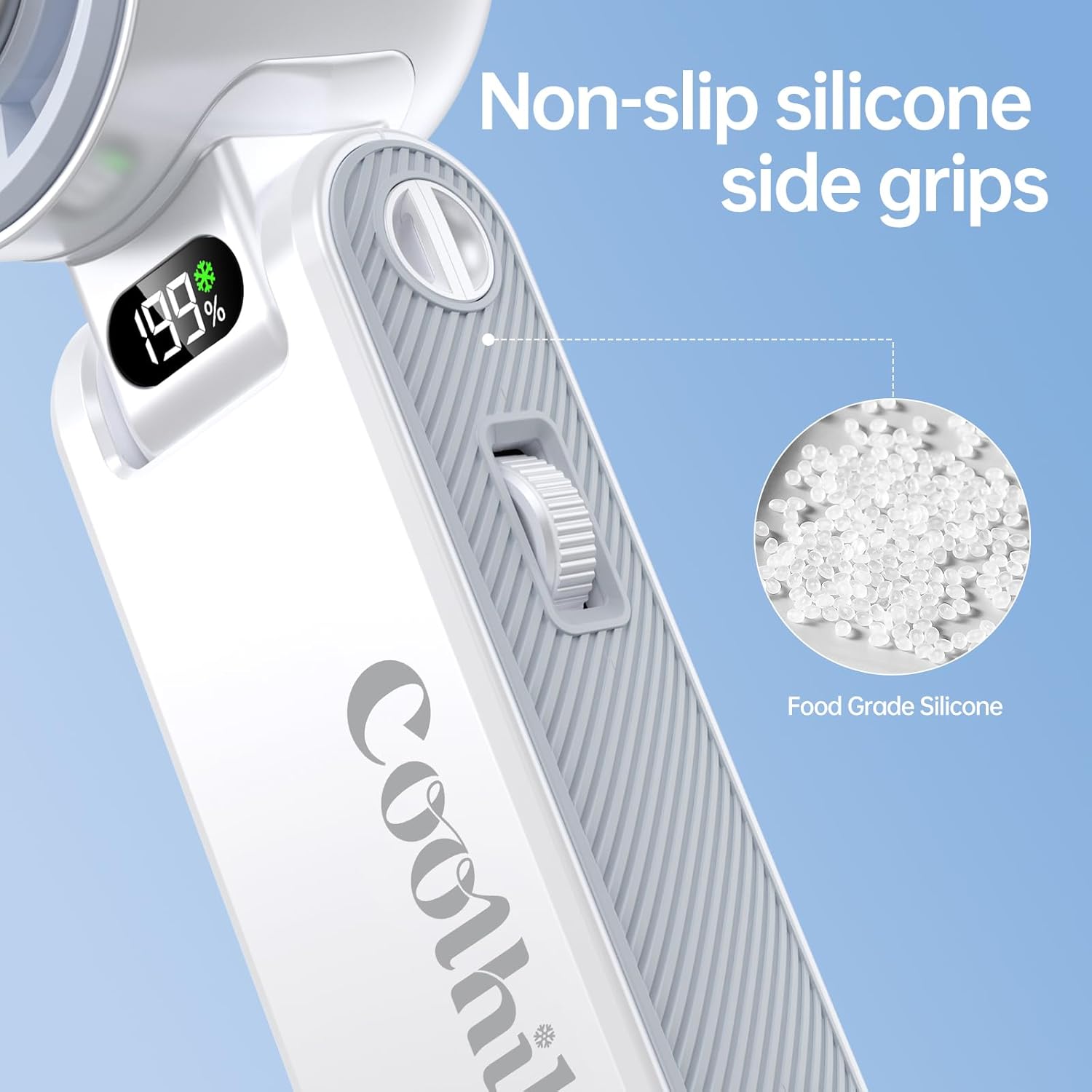 Thumbnail 6 de Coolhill Handheld Portable Fan with Turbo Cooling: 5500mAh, 199 Speeds, 20000 RPM