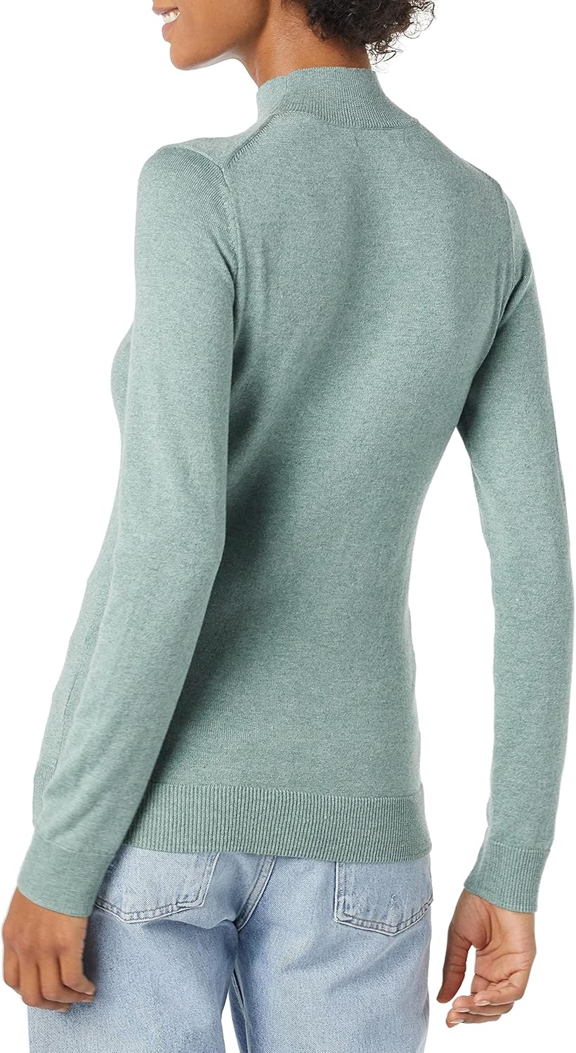 Thumbnail 1 de Amazon Essentials Damen leichter Pullover mit Stehkragen (in Übergröße erhältlich)