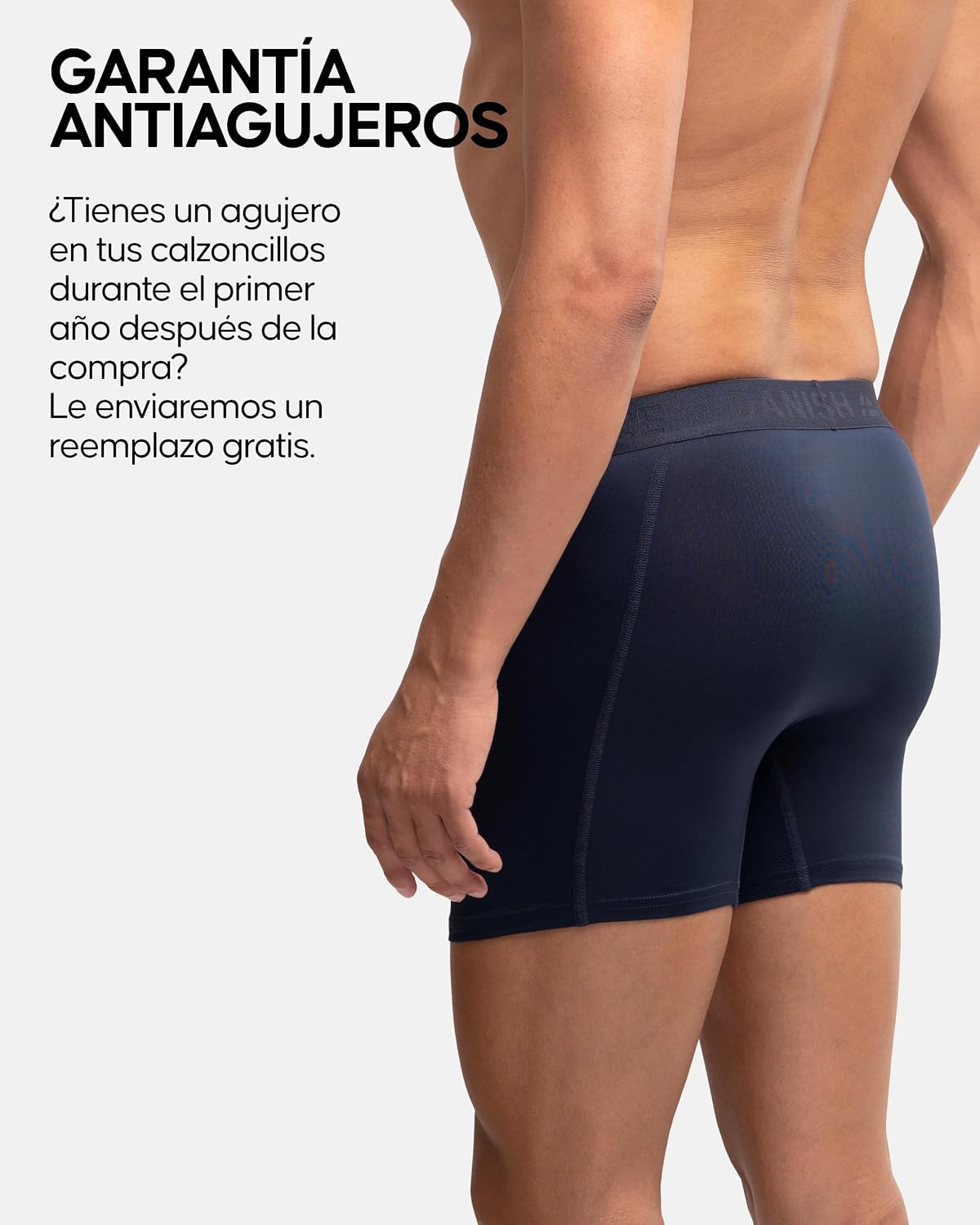 Detalle de DANISH ENDURANCE Calzoncillos Boxer Deportivos para Hombre - Pack 6, Azul, talla L