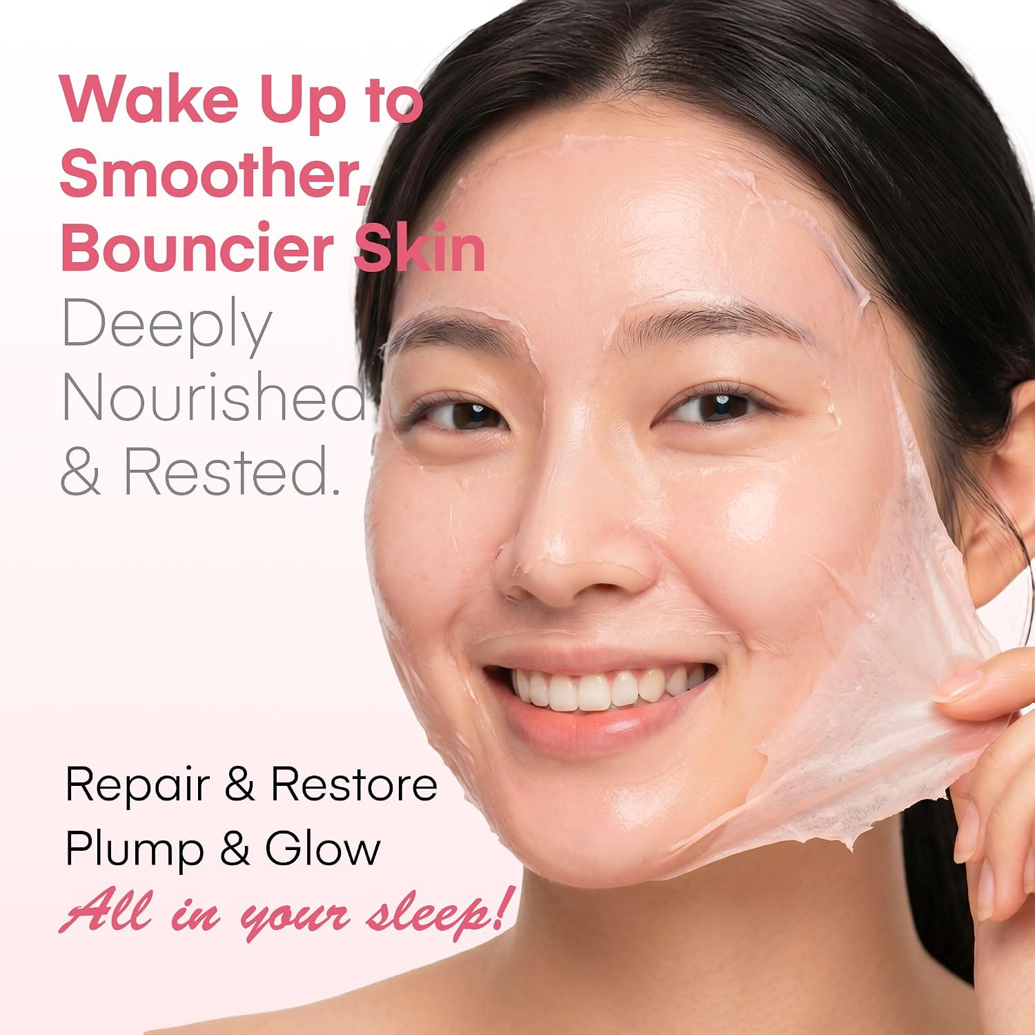 Detalle 1 de YURI Collagen Night Wrapping Mask, Overnight Peel-Off Mask, 2.53 fl oz