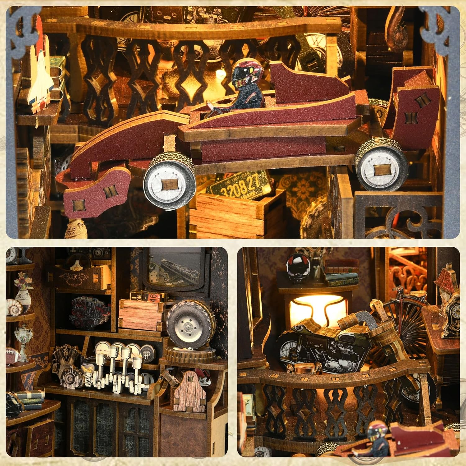 Thumbnail 3 de ETKVR Book Nook Kit Auto-Stil 3D