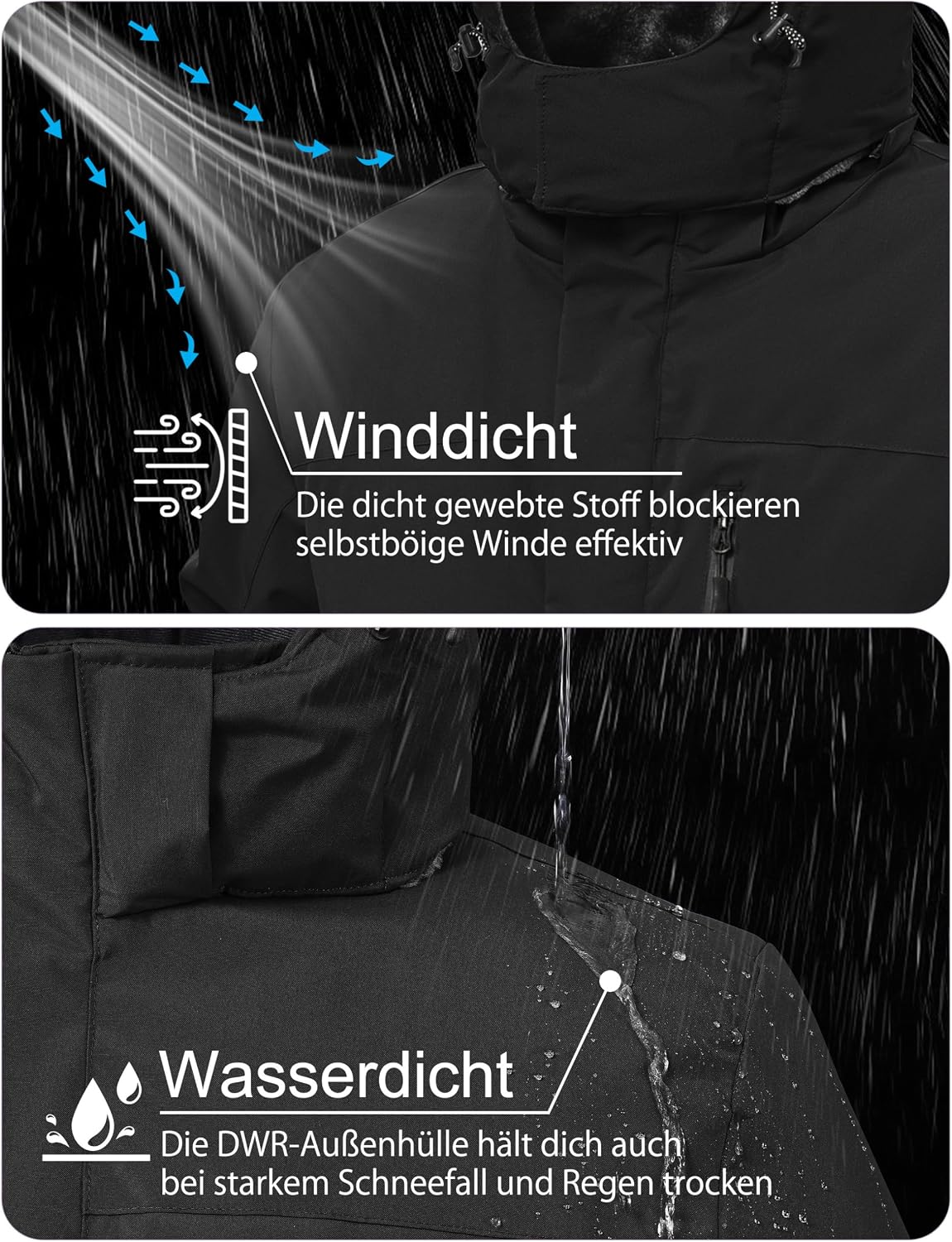 Detalle 2 de Zoofly Winterjacke Herren 10.000 mm