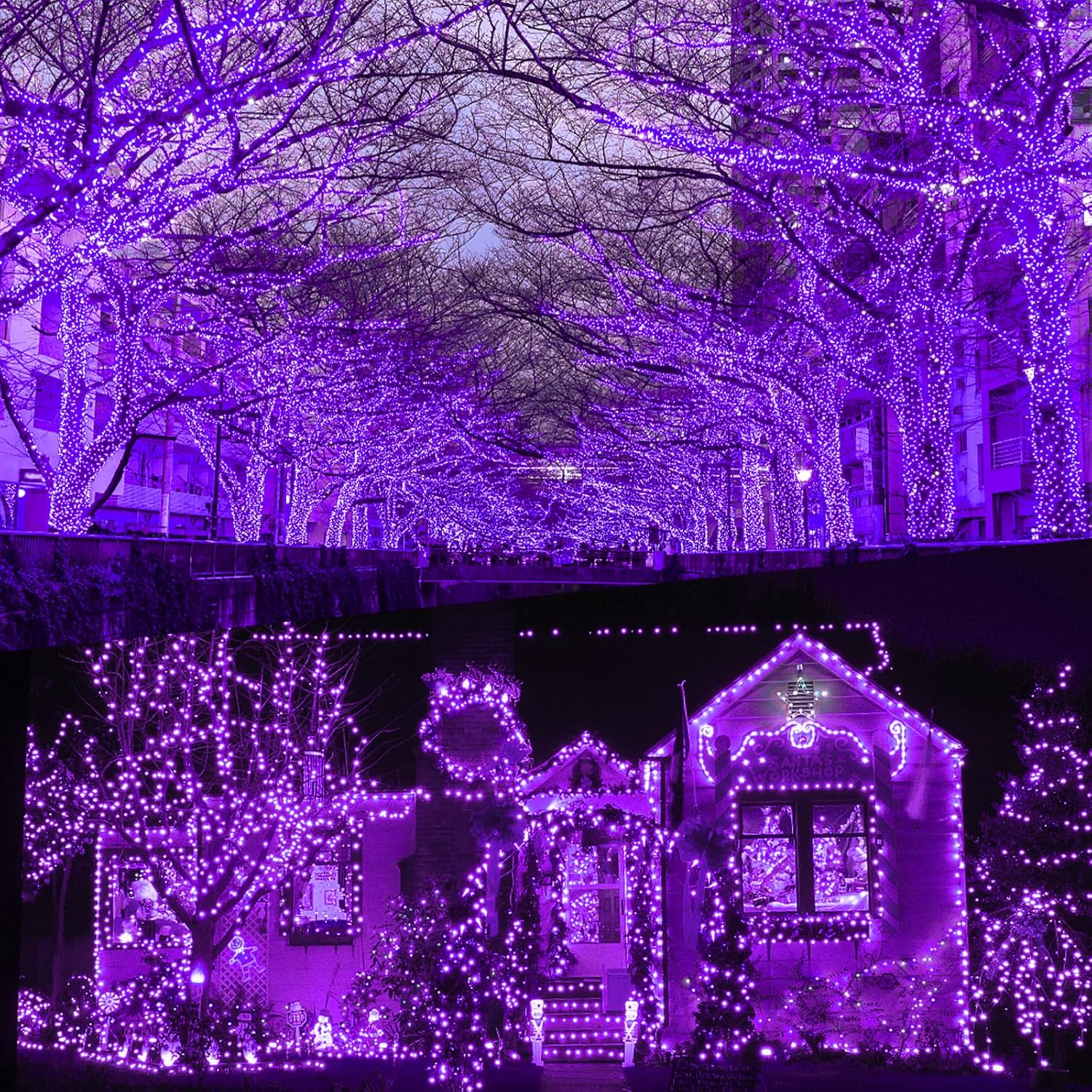 Thumbnail 5 de FFZZKJ Solar Lights Outdoor Garden 240LED 78ft Twin Pack — Waterproof String Lights with 8 Modes