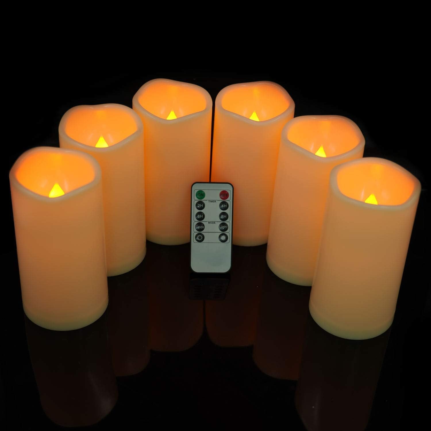 Detalle 2 de AMAGIC Outdoor Flammenlose Kerze 15 cm
