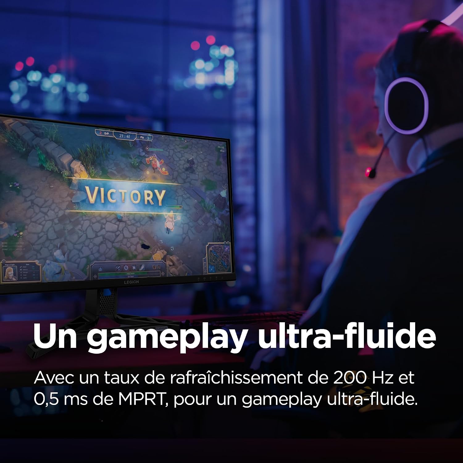 Detalle 2 de Lenovo Legion R27qe Gen2 écran gaming 27''