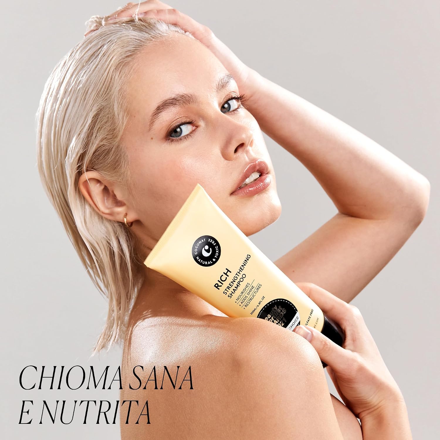 Detalle de Shampoo rich per capelli ricci 200 ml COCUNAT