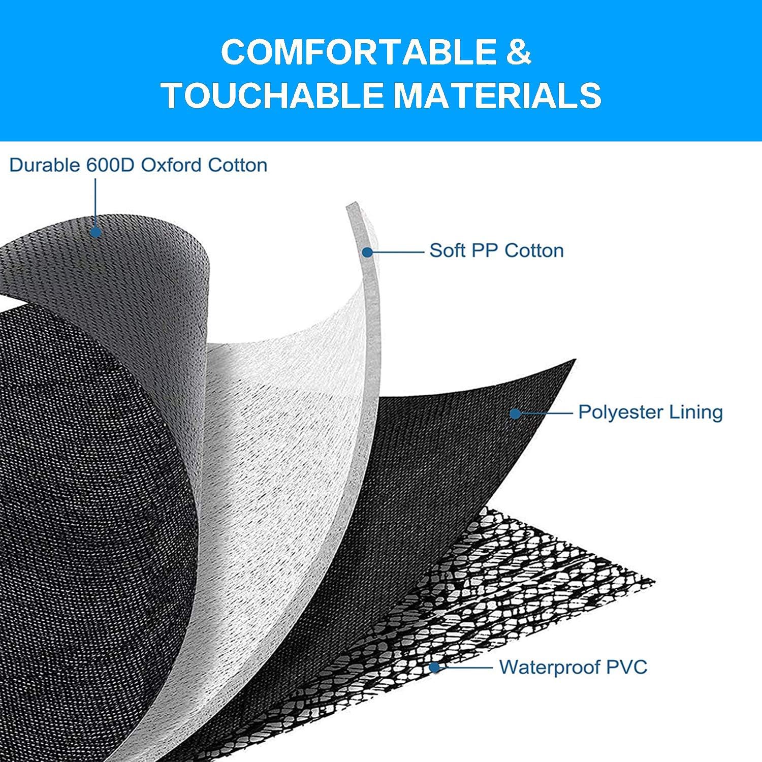 Detalle de Petnice Pet Back Seat Covers Waterproof Dog Travel Hammock with Seat Anchors (Large)