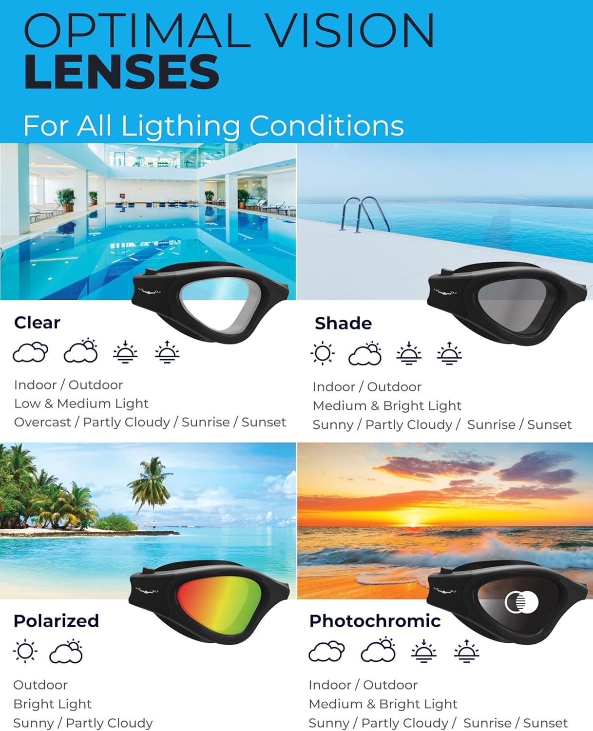 Detalle de AqtivAqua DX Wide View Swimming Goggles