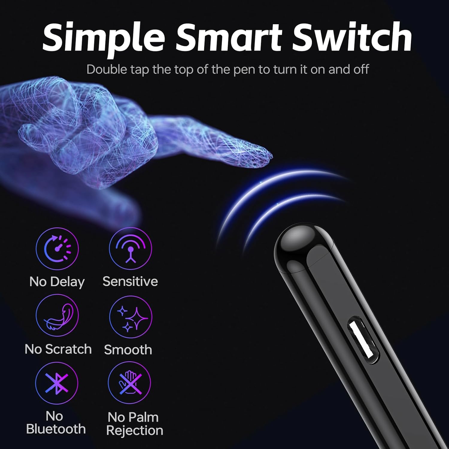 Thumbnail 4 de Kenkor Tablet Pen for Samsung Galaxy A9/A9+ with 4 Tips – Magnetic, Quick-Charge Stylus for Android