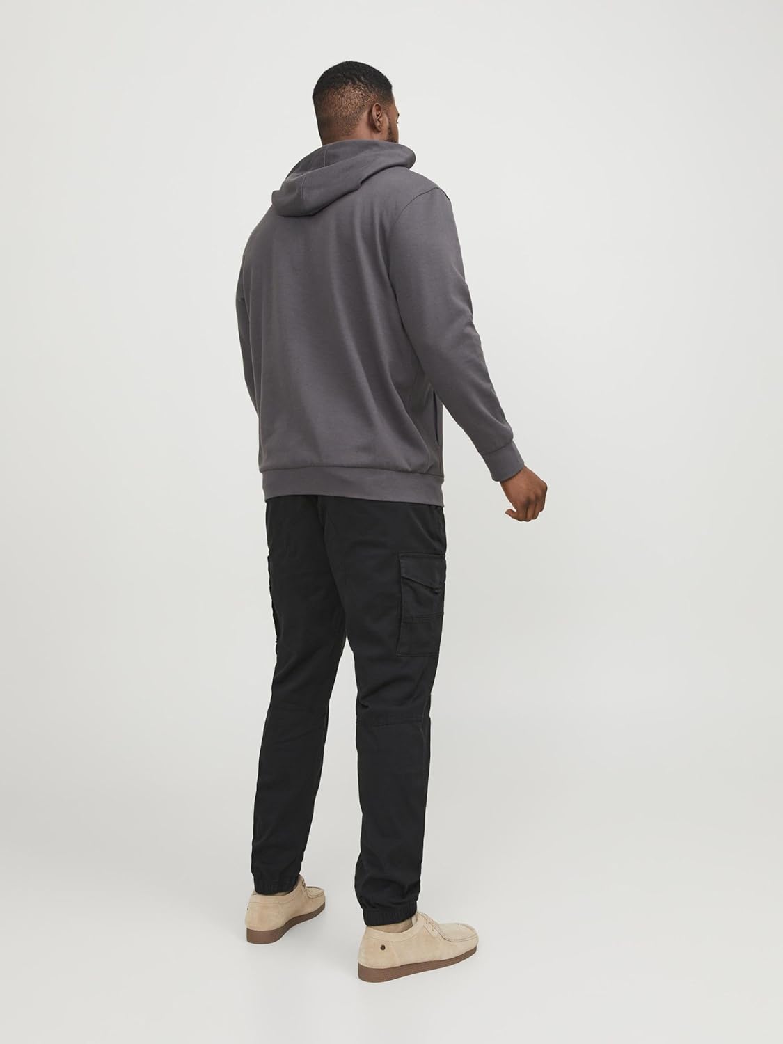Thumbnail 4 de JACK & JONES Mens Stretch Cuffed Cargo Pants (Cotton) — Slim Tapered ankle-height cargo trousers