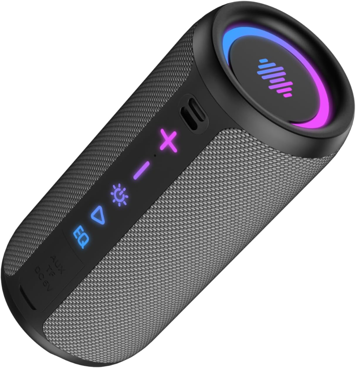 Detalle 2 de TIMU Altavoz Bluetooth 5.4 Potente 25W — Sonido estéreo, 24h, IPX7 y RGB