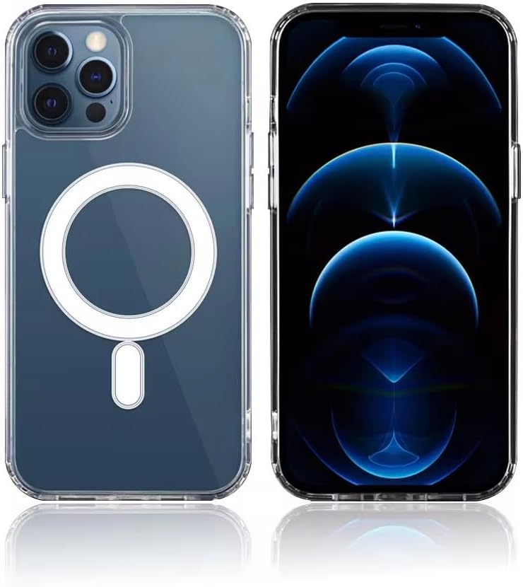 Detalle de FOLAZ Clear and Transparent Magnetic Case for iPhone 15 Pro Max (6.7-inch)