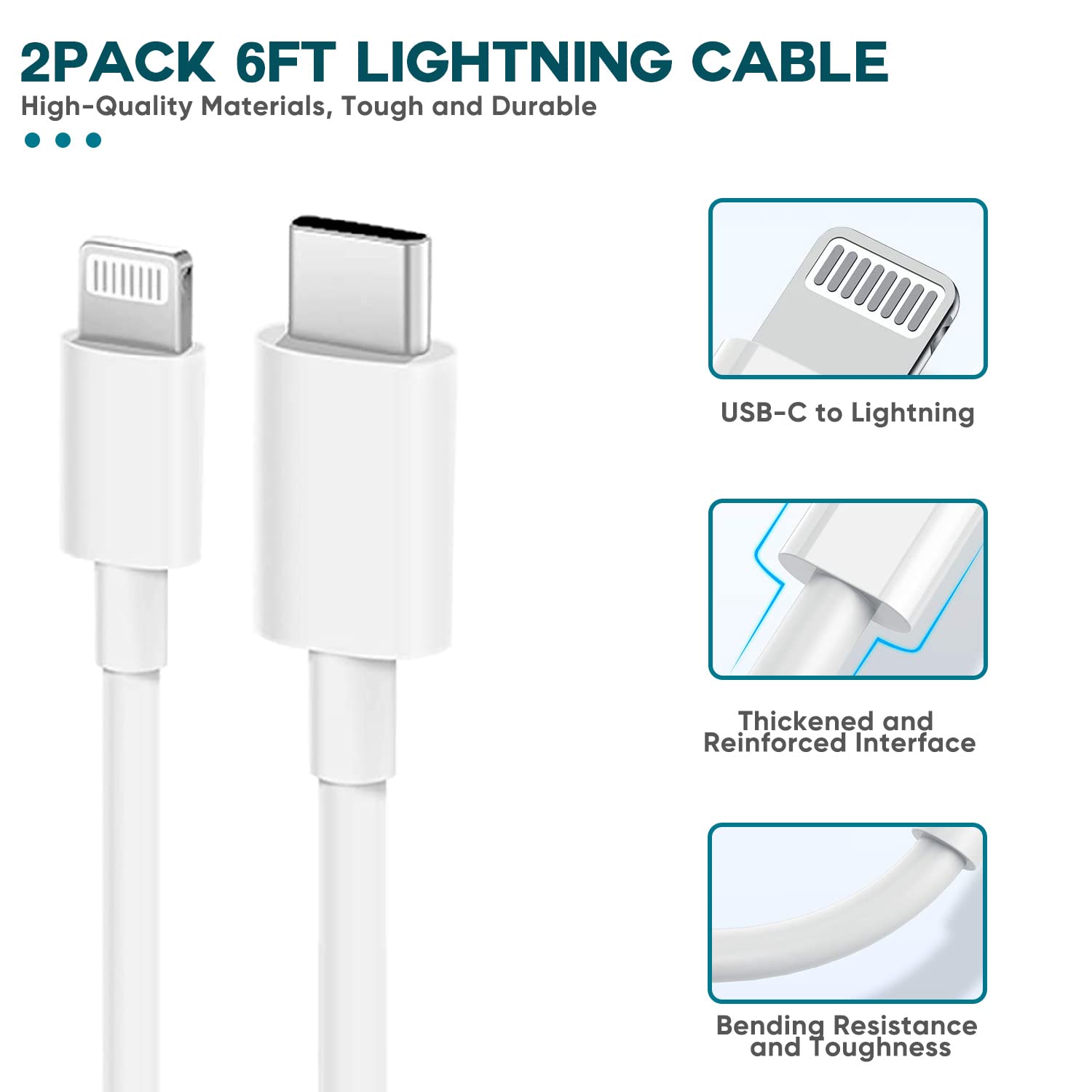 Thumbnail 4 de Fast Charger 6FT for iPhone