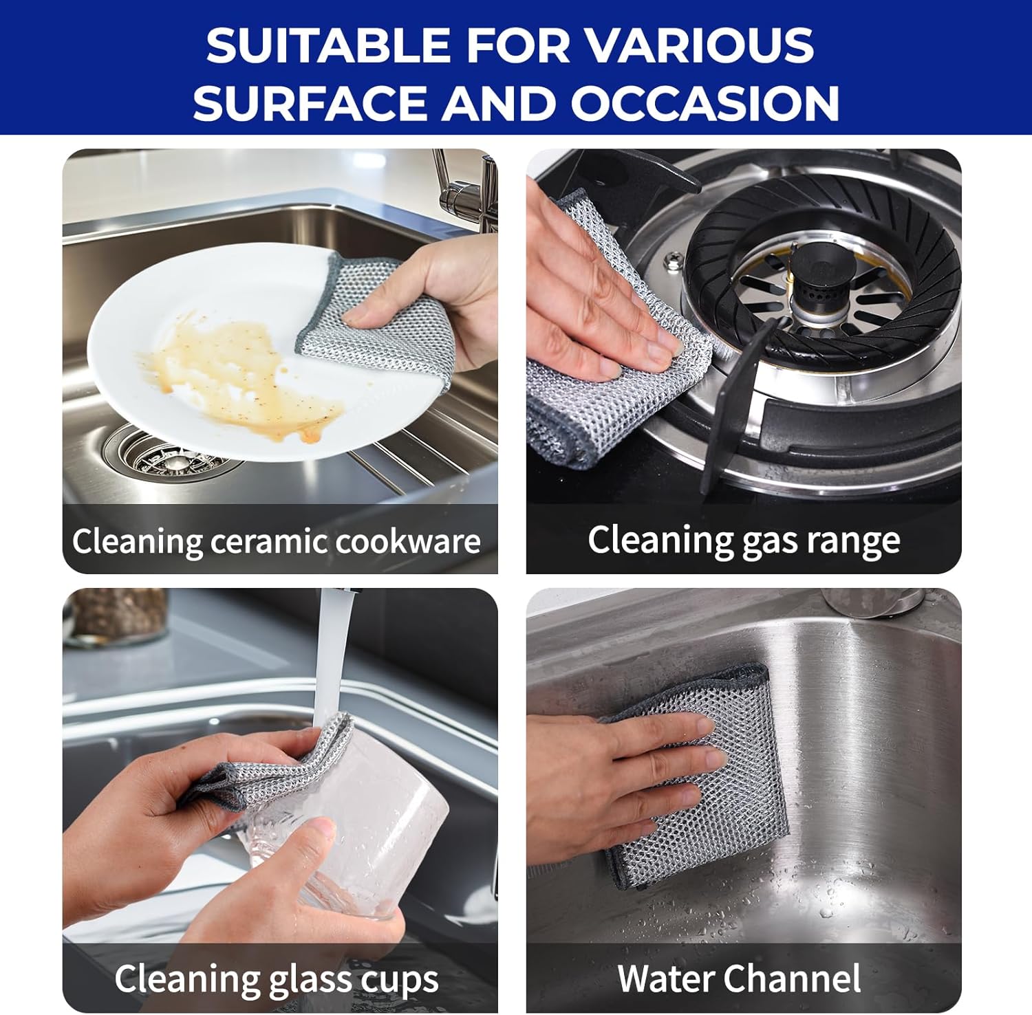 Detalle de Wangjinpeng 3-Layer Steel Dishcloths