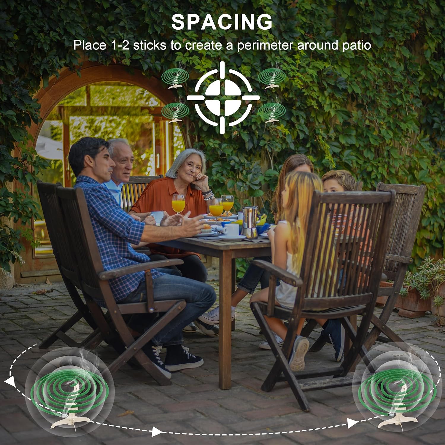 Detalle 2 de Espiral de Incienso de Citronela de Trulloyoo – exterior, 48 uds, 5–7 h cada espiral