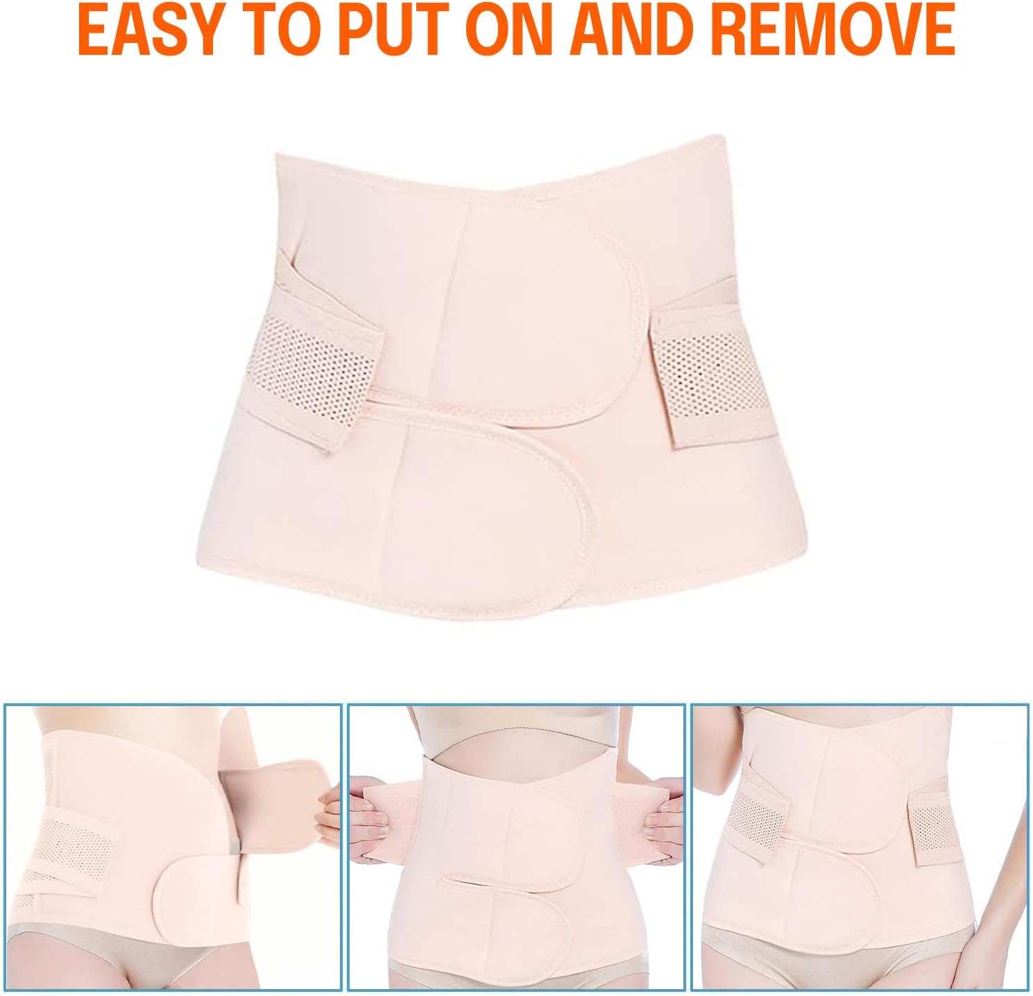 Thumbnail 3 de Trendyline Women Postpartum Girdle Corset Recovery Belly Band Wrap Belt (latex-free, adjustable)