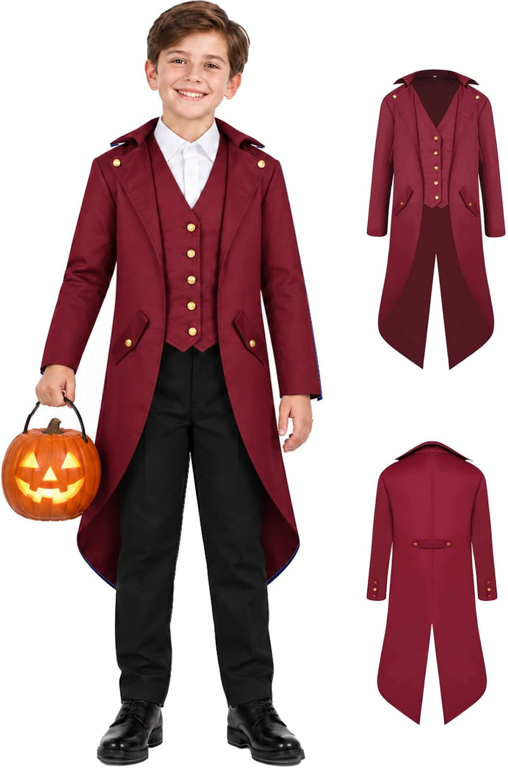 Thumbnail 6 de SIAEAMRG Boys' Gothic Tailcoat Jacket