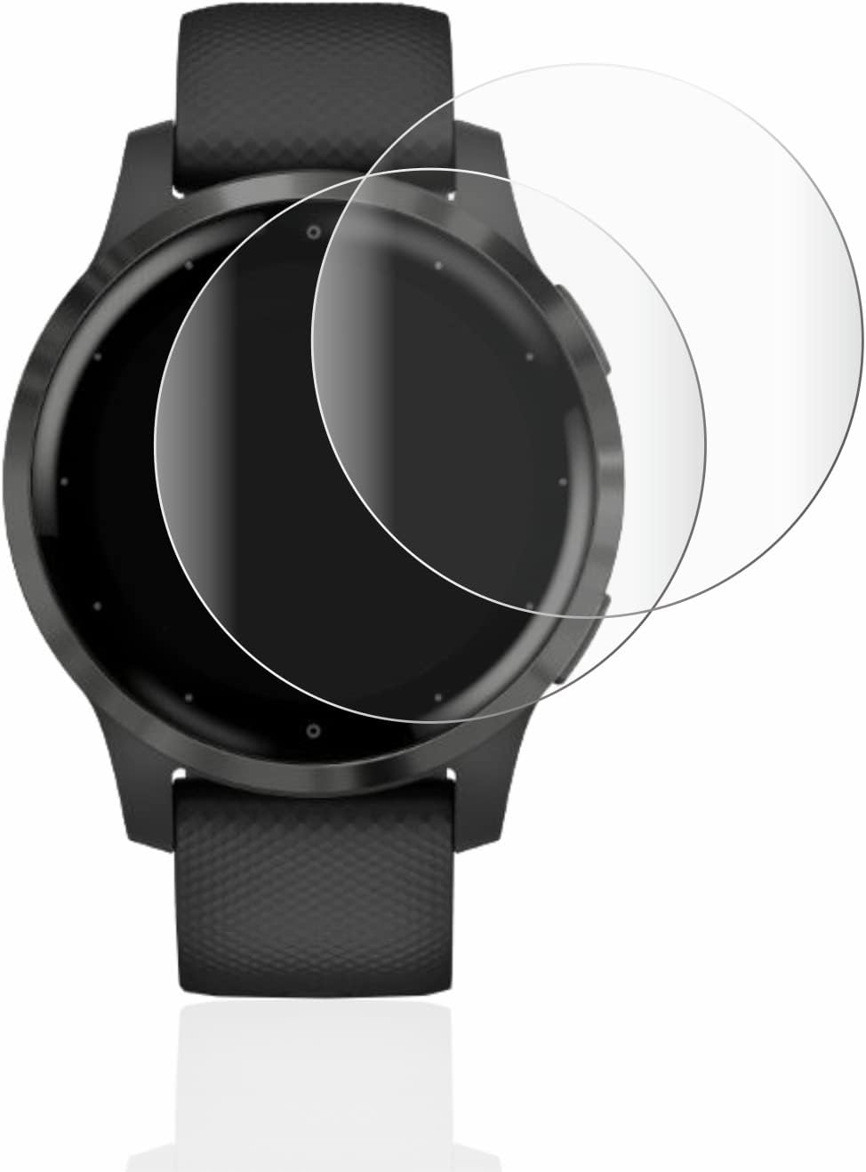 brotect 3D Curved Screen Protector for Garmin vivoactive 4s (40 mm) – Full Screen Coverage, 2 Pack