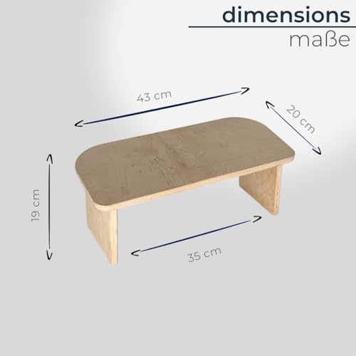 Detalle 2 de CAWI Klappbare Meditationsbank – Ergonomischer Meditationshocker für Yoga, Meditation und Gebet