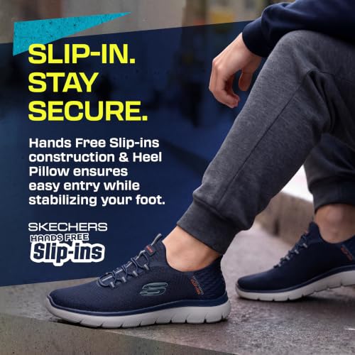 Thumbnail 4 de Skechers Herren Summits High Range Slip-In Turnschuhe Navy Mesh/Trim – 45 EU Large