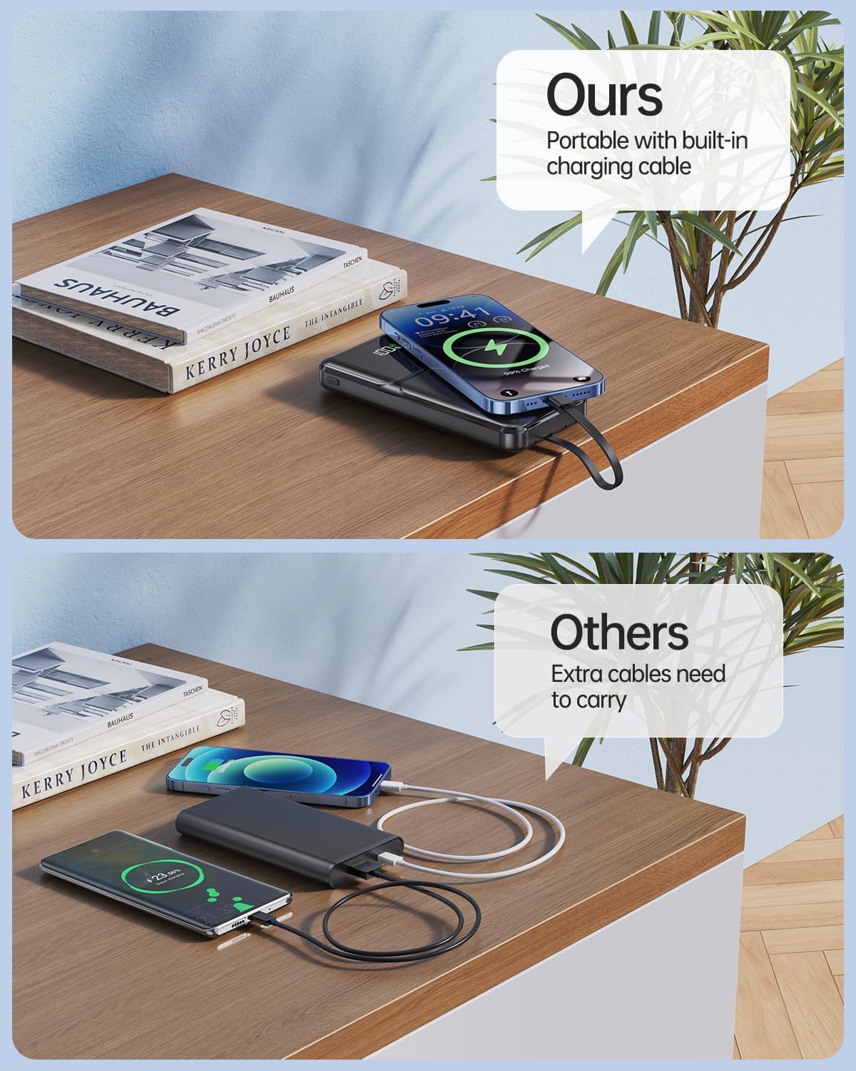 Thumbnail 6 de RONEGN PA100 20,000mAh Portable Charger with Built-In Cables and 22.5W USB-C