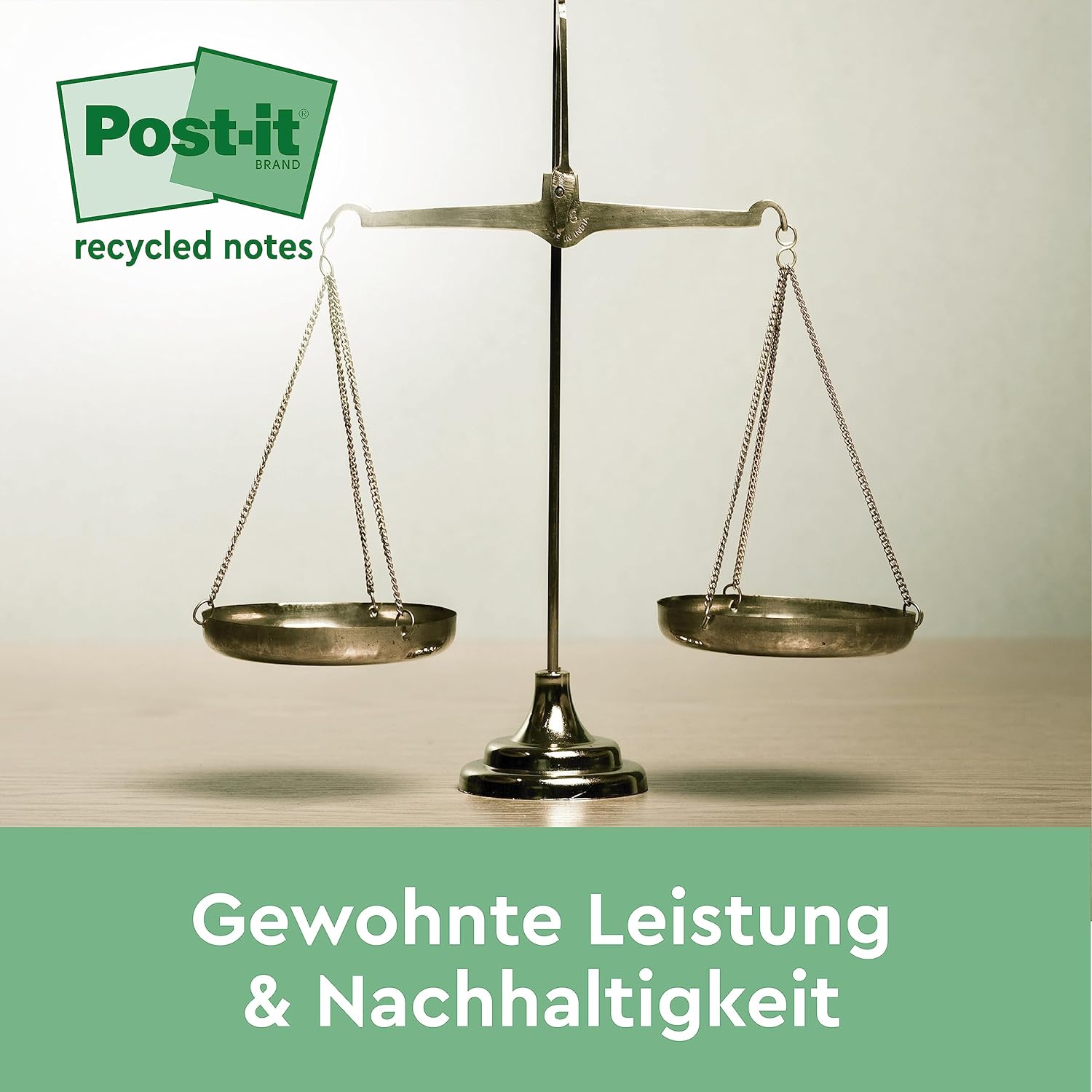 Thumbnail 4 de Post-it Haftnotiz Recycling Z-Notes Mini Tower 100 Blatt 📝