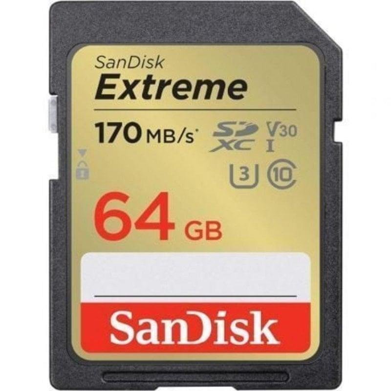 Thumbnail 1 de SanDisk Extreme SDXC 64 GB V30 Clase 10