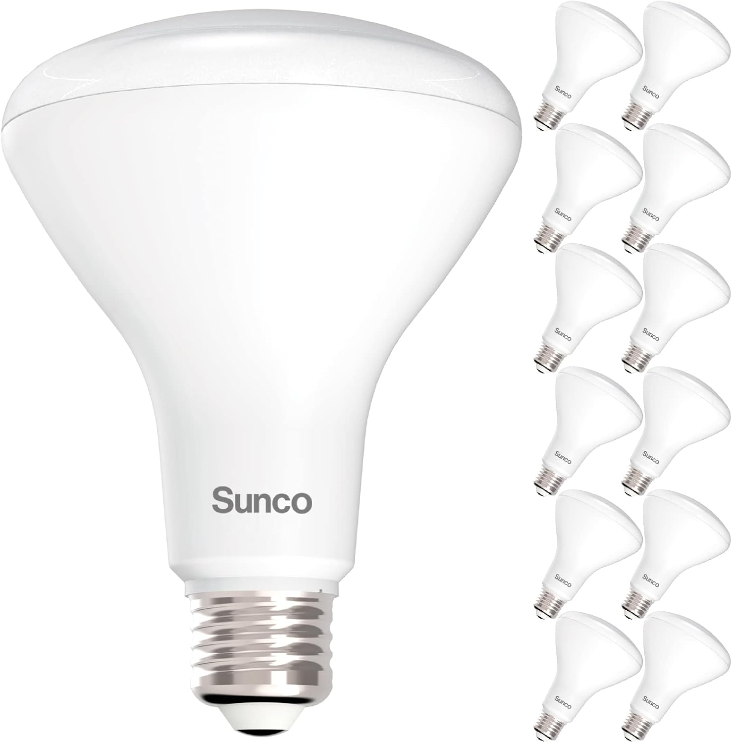 Detalle de Sunco Lighting BR30-11W-4K-12PK BR30 LED Flood Bulbs, 4000K, Dimmable