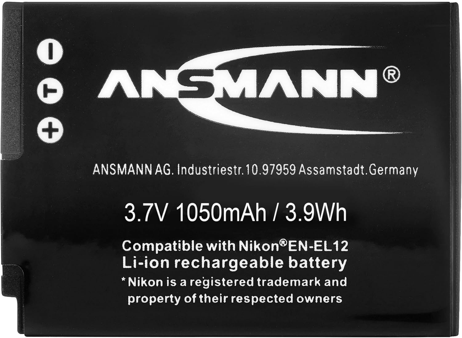 Detalle 2 de ANSMANN A-Nik ENEL 12 Akku 3,7V 1050 mAh