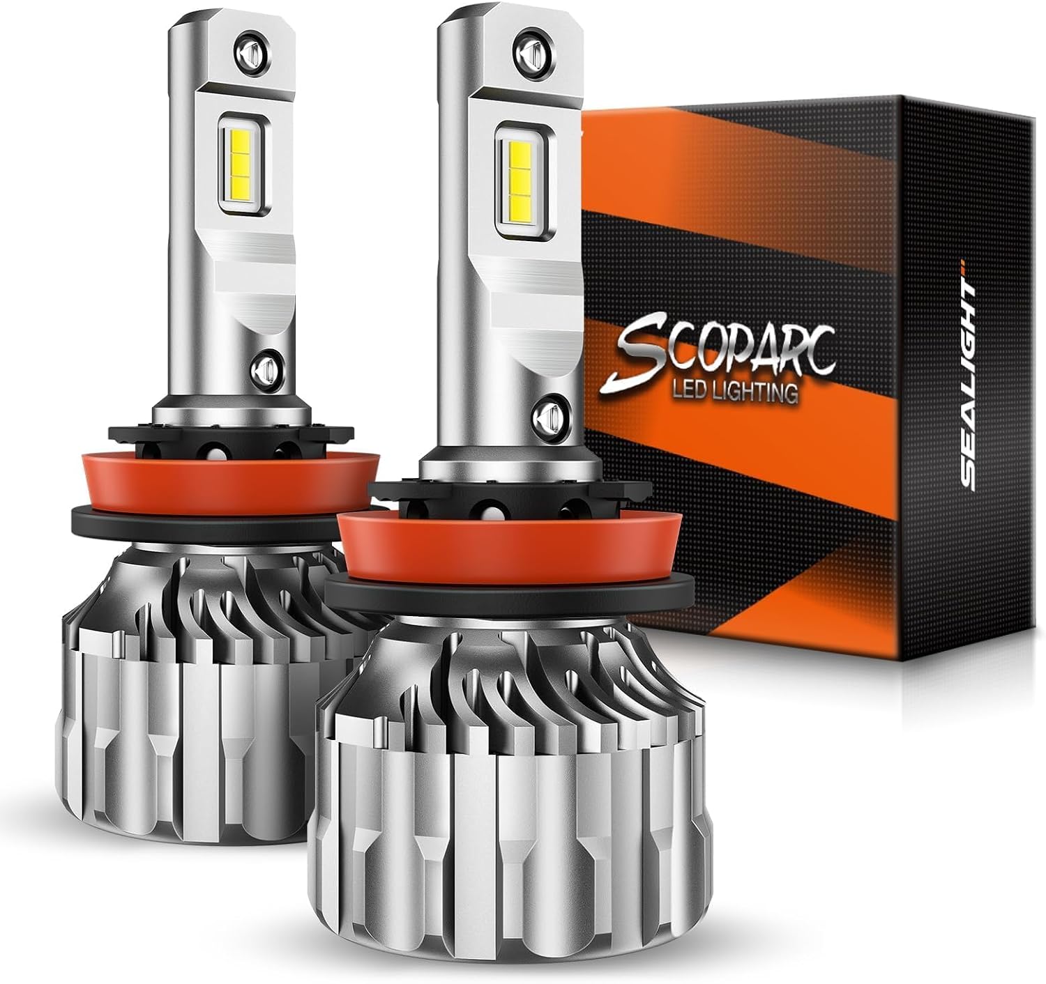 Detalle de SEALIGHT Fog Light H11/H9 LED Bulbs, 6500K Cool White, 15,000 RPM Fan