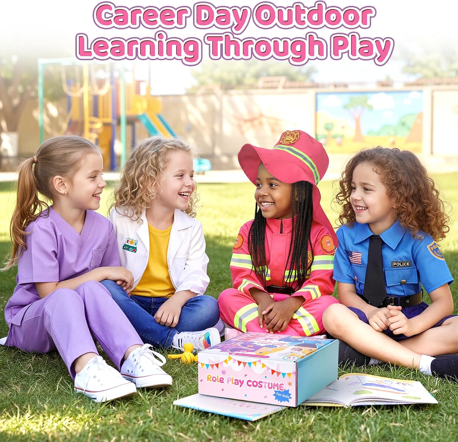 Thumbnail 6 de Meland 4-in-1 Career Dress-Up Costume Set for Girls, Four Pretend-Play Roles
