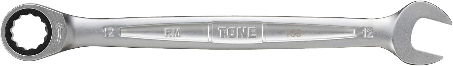 Detalle de トネ(TONE) RM-12 ラチェットめがねレンチ 二面幅12mm 薄型・72枚ギア