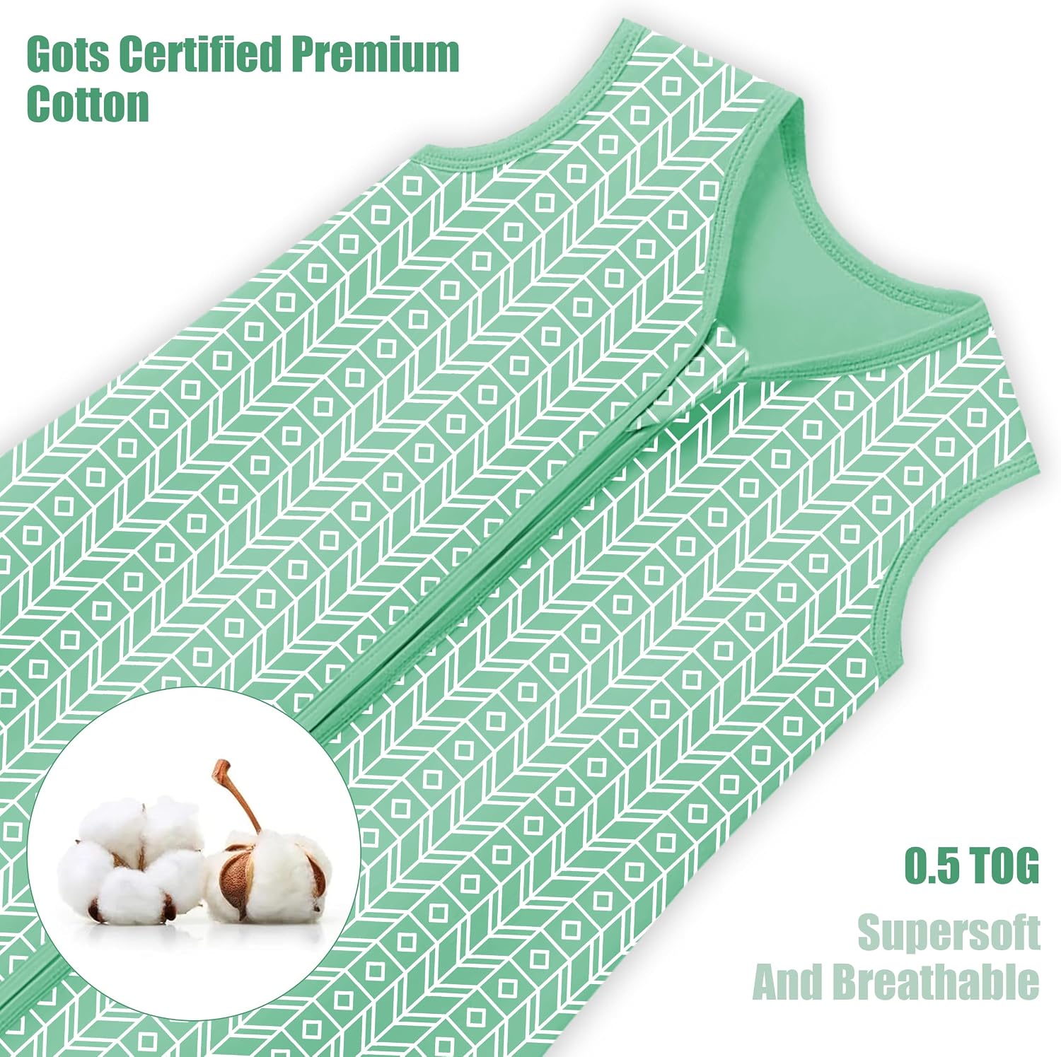 Detalle 2 de SWEET DOLPHIN Baby Sleep Sack, 100% Cotton