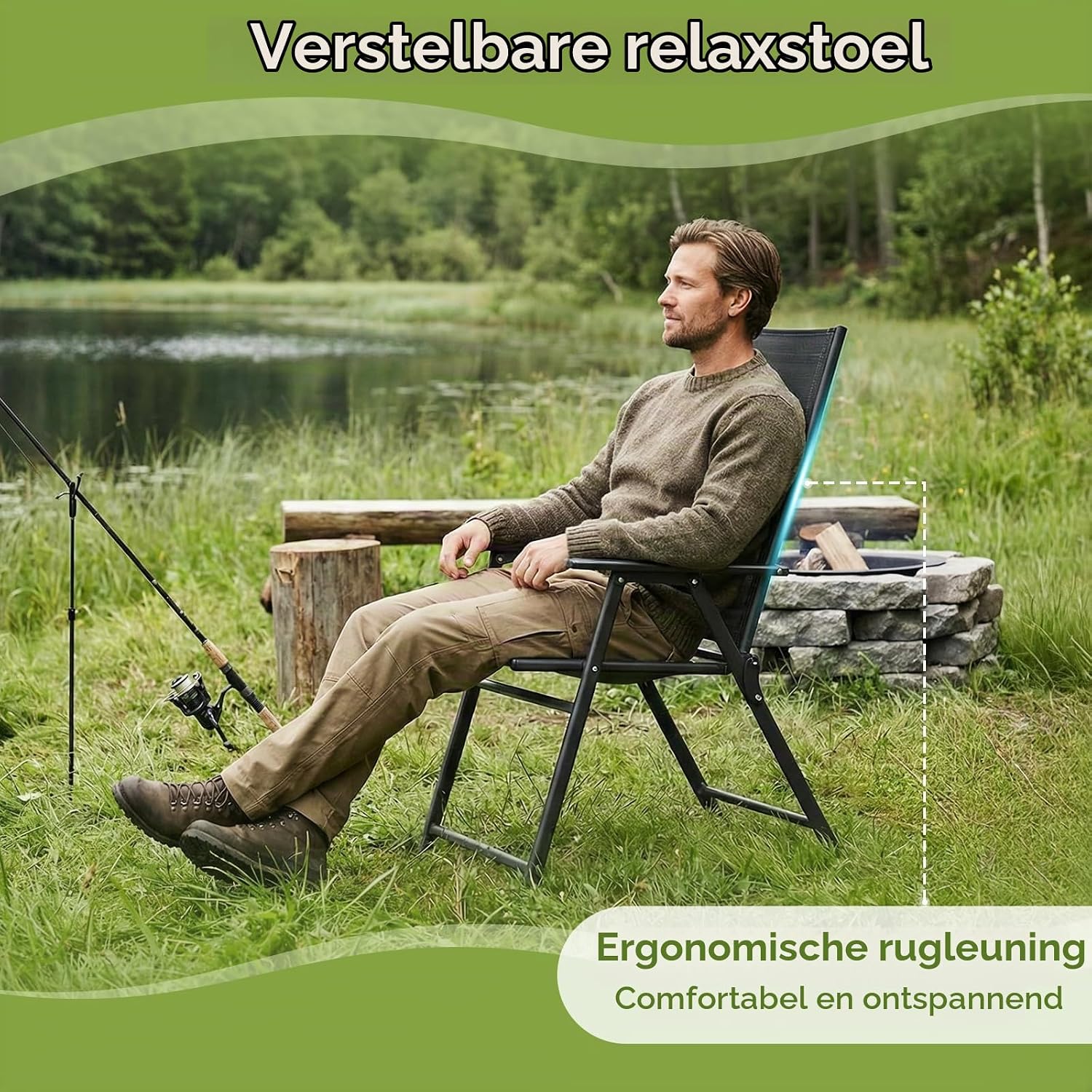 Thumbnail 6 de LIFERUN MC1105 klapstoelen, set van 4 met Teslin-zitting en armleuningen