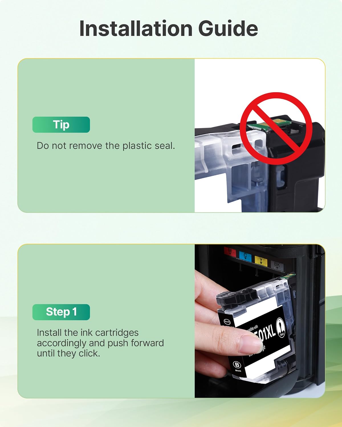 Thumbnail 5 de SHEENGO LC501XL Ink Cartridges, 4-Pack for Brother MFC Printers